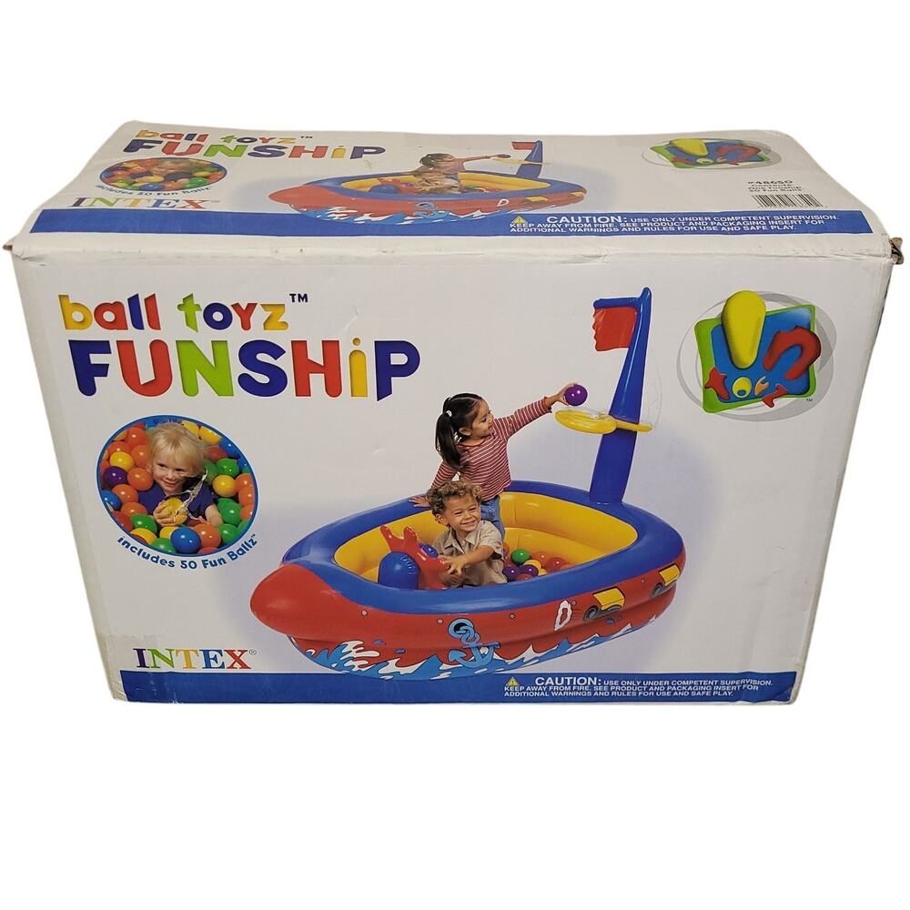 Vintage Y2K Intex Ball Toyz Funship Ball Pit #48650 SUPER RARE NEW Open Box NOS